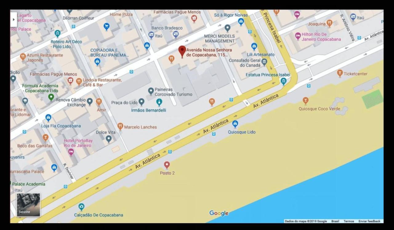 Copacabana Vista Mar Studio, Som Estéreo em Todos os Ambientes, Amplo, internet 120Mb Rio de Janeiro Extérieur photo