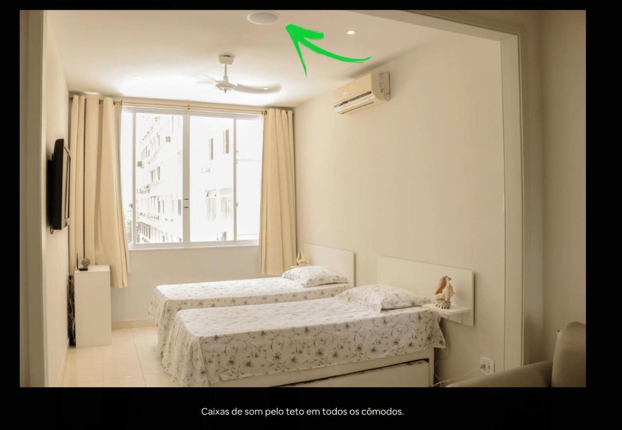 Copacabana Vista Mar Studio, Som Estéreo em Todos os Ambientes, Amplo, internet 120Mb Rio de Janeiro Extérieur photo